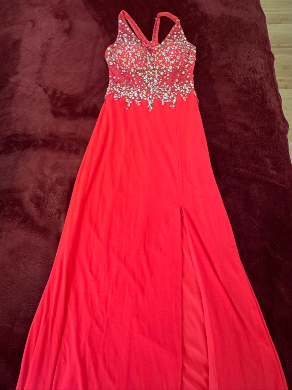 Blondie Nites- Coral Prom Dress